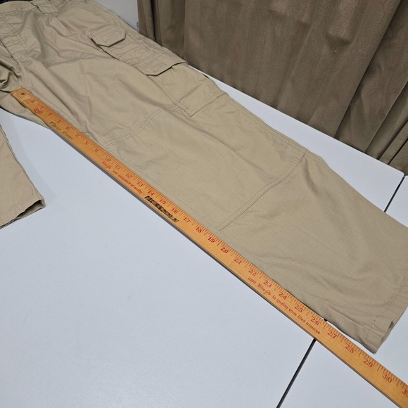 5.11‎ Tactical Taclite Pro Pants 38x30 Beige Ripstop Cargo Utility Workwear READ - Picture 12 of 14